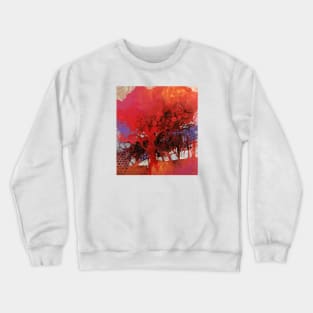 The big red tree in my courtyard Crewneck Sweatshirt